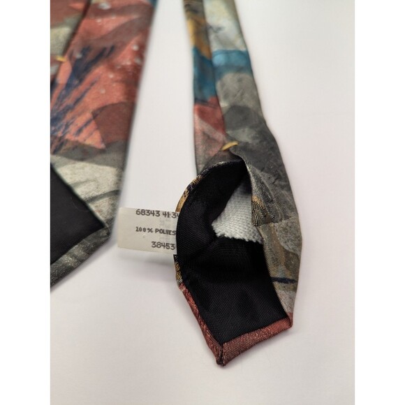 Vintage‎ Wembley Abstract Pointed Classic Necktie Tie - Picture 9 of 9